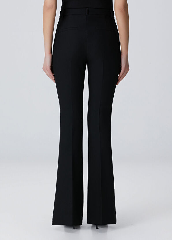 Siyah Flare Abiye Pantolon - Görsel 5
