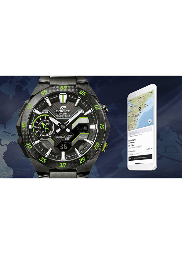 Casio Edifice ECB-2200RC-1A9DF Siyah Çelik Erkek Kol Saati - 2