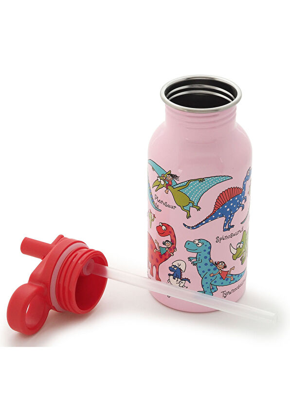 Tyrrell Katz Pink Dino Pipetli Paslanmaz Çelik Matara 400 ml - 3