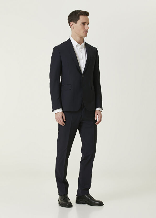 Beymen Club Navy Blue Wool Suit - 4
