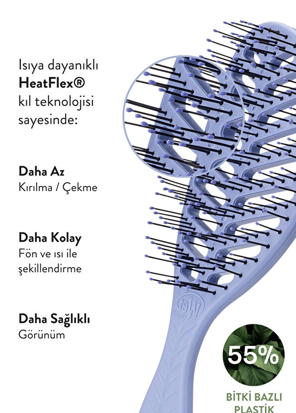 Wetbrush Go Green Speed Dry Lilac Detangling Hair Brush - 4