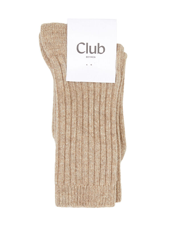Beymen Club Bej Kadın Yün Çorap - 1