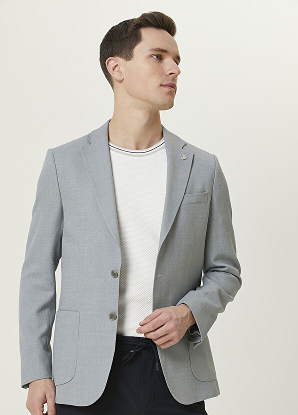 Beymen Club Gri Yün Karışımlı Ceket - 2