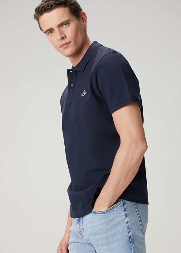 Beymen Club Comfort Fit Navy Blue Polo T-Shirt - 2