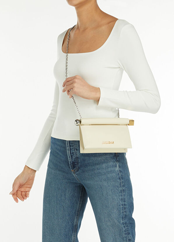 The Rond Carré Beyaz Kadın Deri El Portföyü - Görsel 3