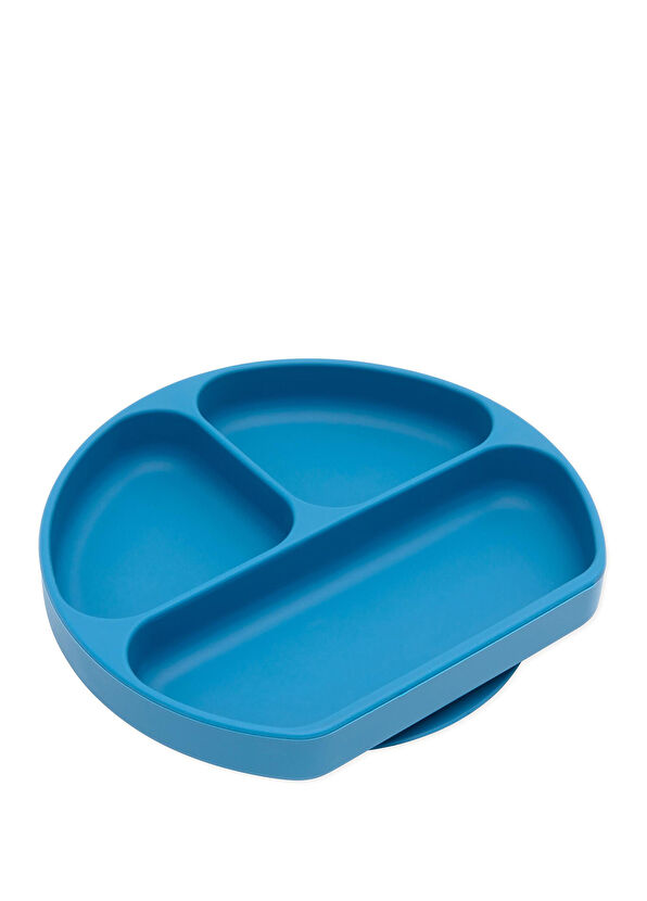 Bumkins Dark Blue Silicone Vacuum Plate - 1