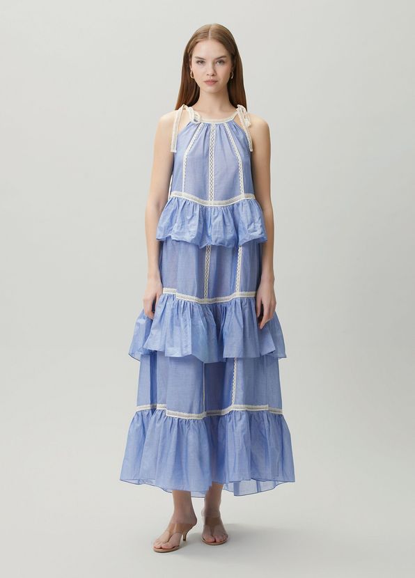 Devotion Mirage Blue Maxi Beach Dress - 1