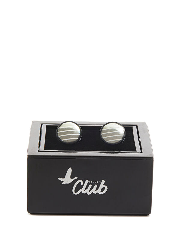 Beymen Club Silver Çizgili Kol Düğmesi - 2