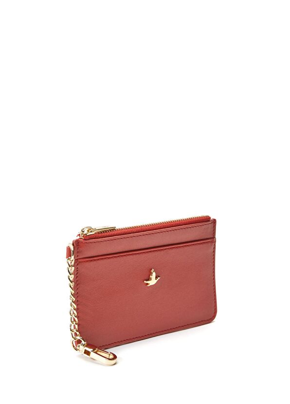 Beymen Club Kırmızı Anahtarlık Detaylı Kadın Deri Kartlık - 2