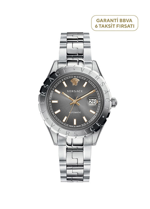 VRSCVEZI00424 Metalik Gri Erkek Kol Saati - Görsel 2