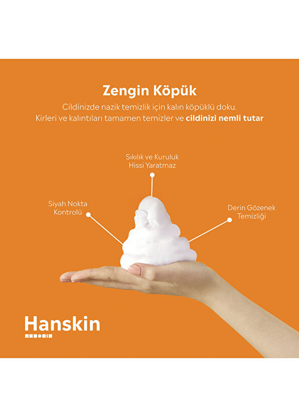 Hanskin Cleansing Foam Blackhead Anti-Blackhead Face Wash Foam 120 ml - 2