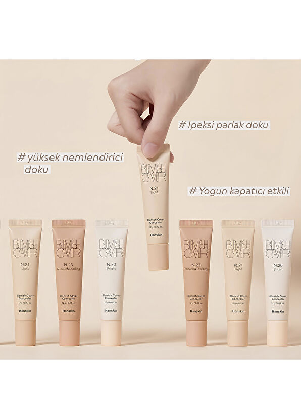 Hanskin Blemish Cover Concealer N21 Light Leke Kapatıcı 12 gr - 4