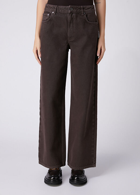 Beymen Club Brown Wide Leg Jeans - 2