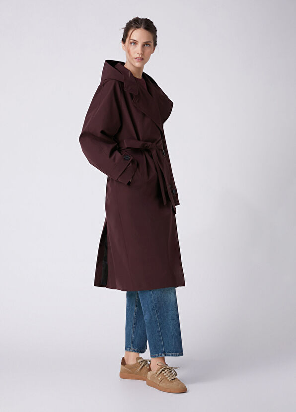 Beymen Club Plum Trench Coat - 4