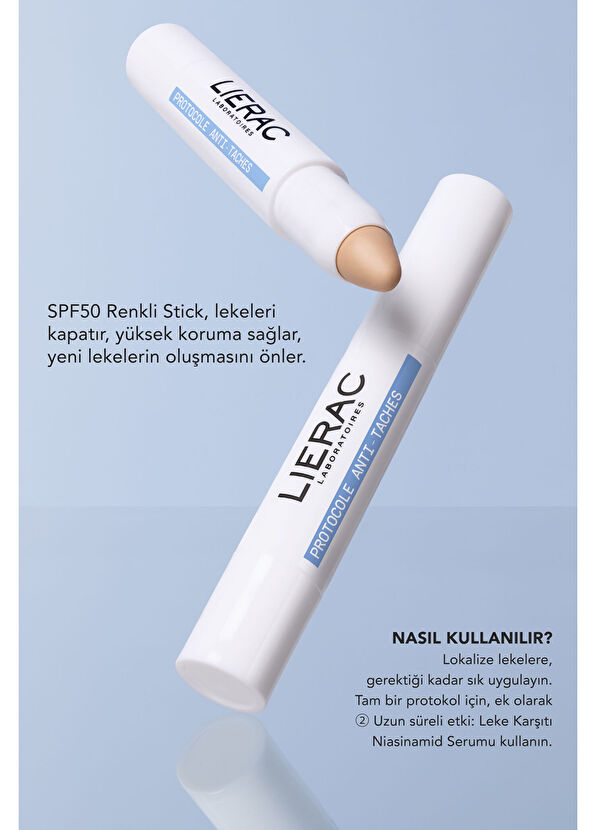 Lierac Protocol SPF50 Koyu Leke Karşıtı Renkli Stick Güneş Kremi  - 2