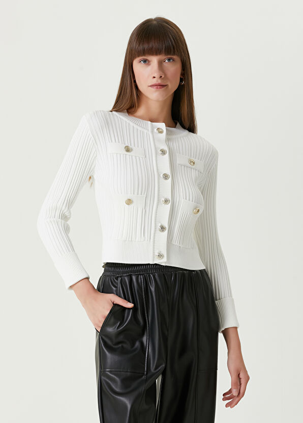 Beymen Club Kırık Beyaz Triko Ceket - 1