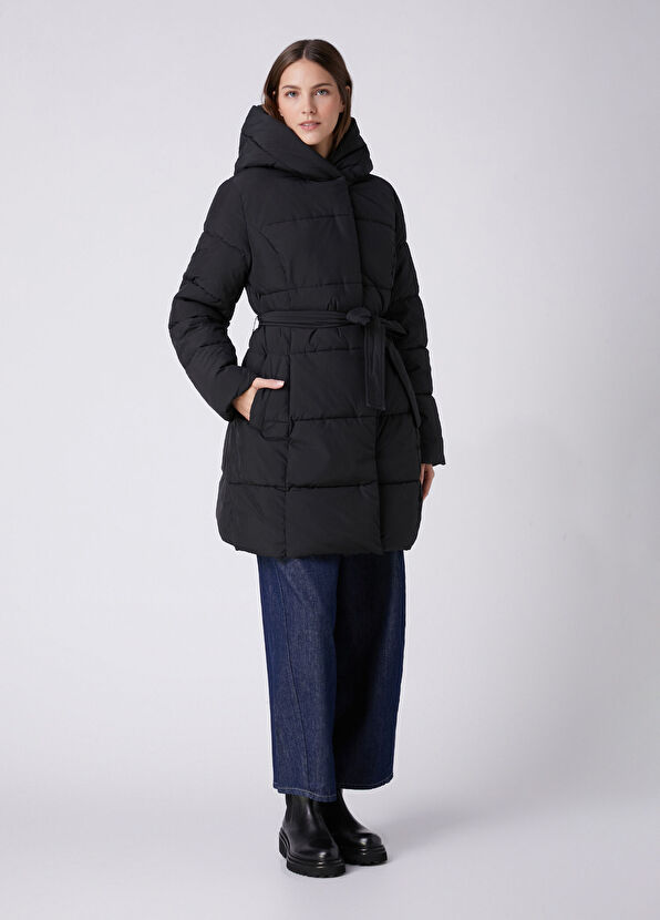 Beymen Club Black Hooded Puffer Coat - 1