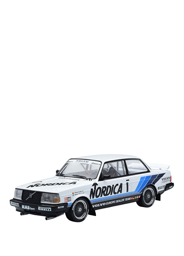 IXO Model 1986 Volvo 240 Turbo #1 ETCC Brünn 1:18 Beyaz Model Araba - 1
