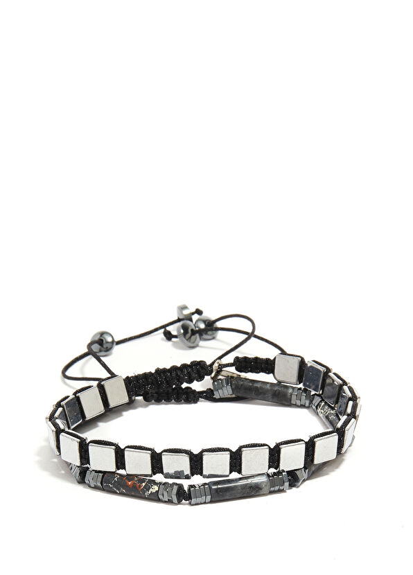 Beymen Club Varasit Taş Detaylı İkili Erkek Bileklik - 1