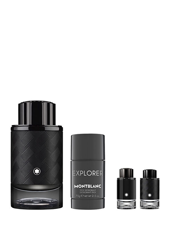 Montblanc Explorer Extreme Parfum 100 ml + Deodorant Stick 75 gr + Explorer EDP 4.5 ml + Extreme Parfum 4.5 ml Erkek Parfüm Seti - 1