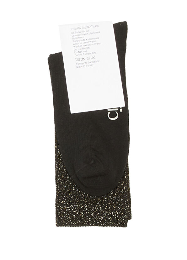Beymen Club Siyah Kadın Simli Çorap - 2