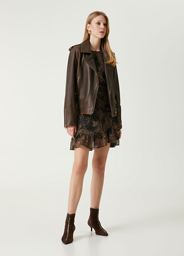 Beymen Club Kahverengi Çiçekli Şifon Bluz - 3