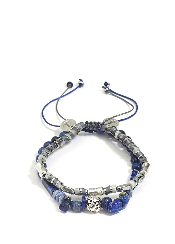 Beymen Club Blue 2-Stone Men's Bracelet - 1