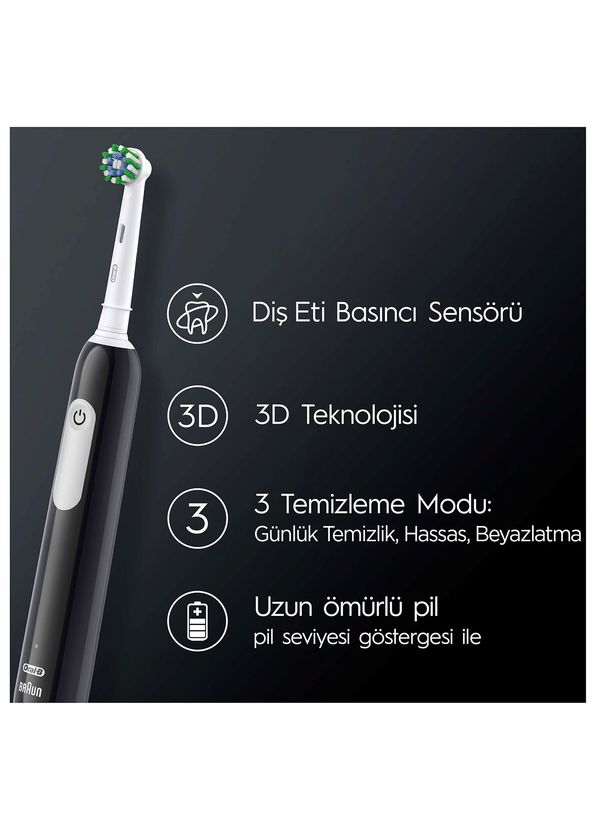 Oral-B Pro Series 1 İkili Siyah ve Mavi Şarjlı Diş Fırçası - 2