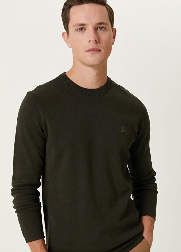 Beymen Club Haki Yün Basic Kazak - 2