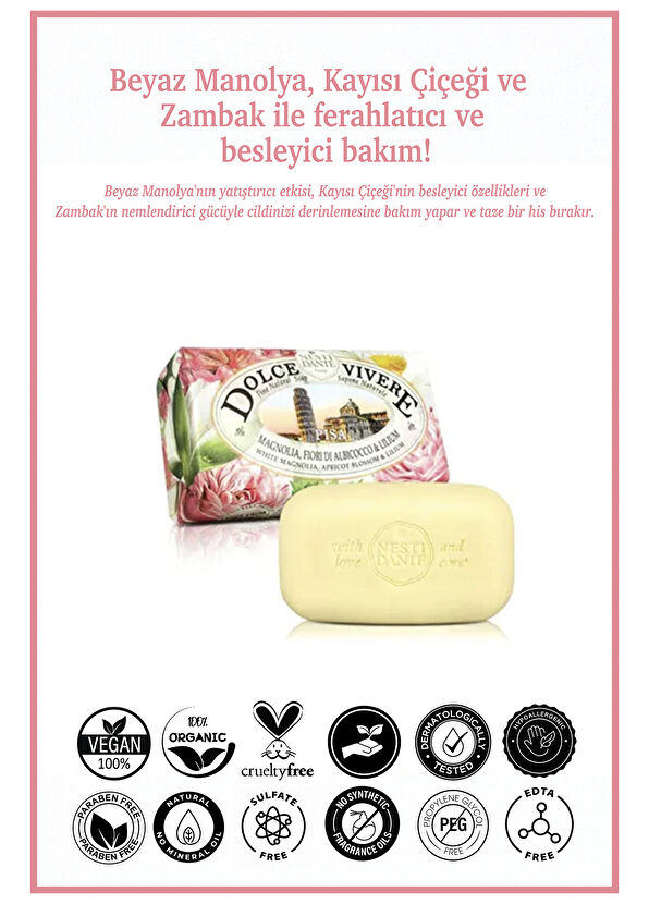 Nesti Dante Dolce Vivere Pisa Vegan Cilt Bakım Sabunu 250 gr - 2
