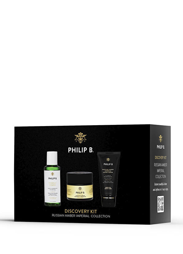 Philip B. Russian Amber Imperial Collection Discovery Hacim ve Parlaklık Veren Şampuan ve Saç Kremi 2'li Set - 2