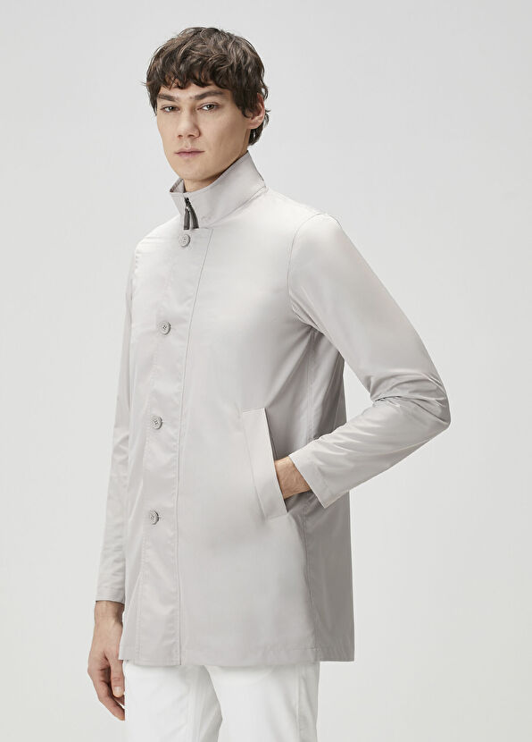 Herno Light Grey Overcoat - 3