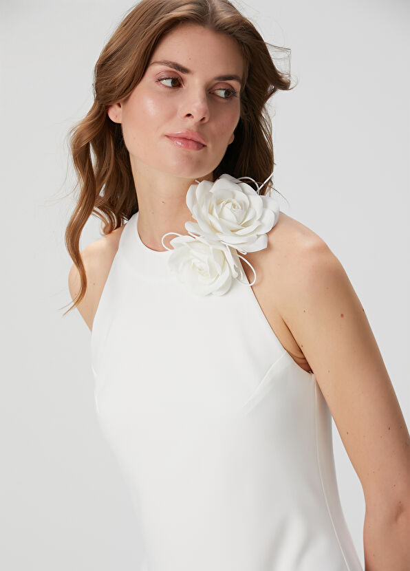 Beymen Club Kırık Beyaz Maxi Elbise - 2