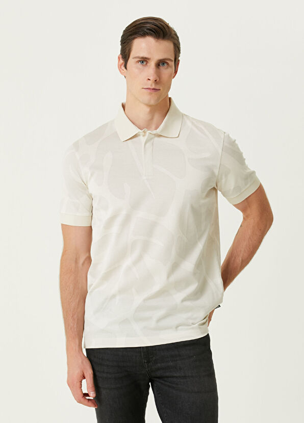 Boss Penrose Beyaz Polo Yaka T-shirt - 1