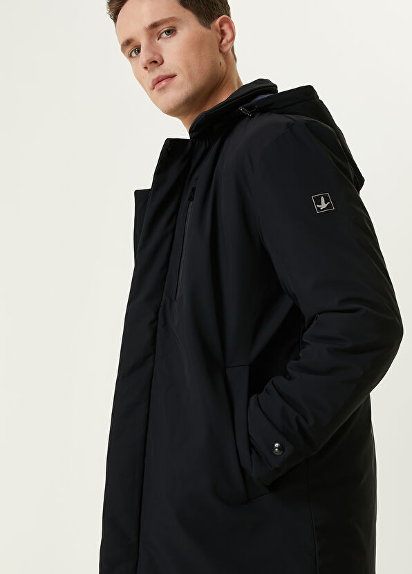 Beymen Club Navy Blue Hooded Coat - 2