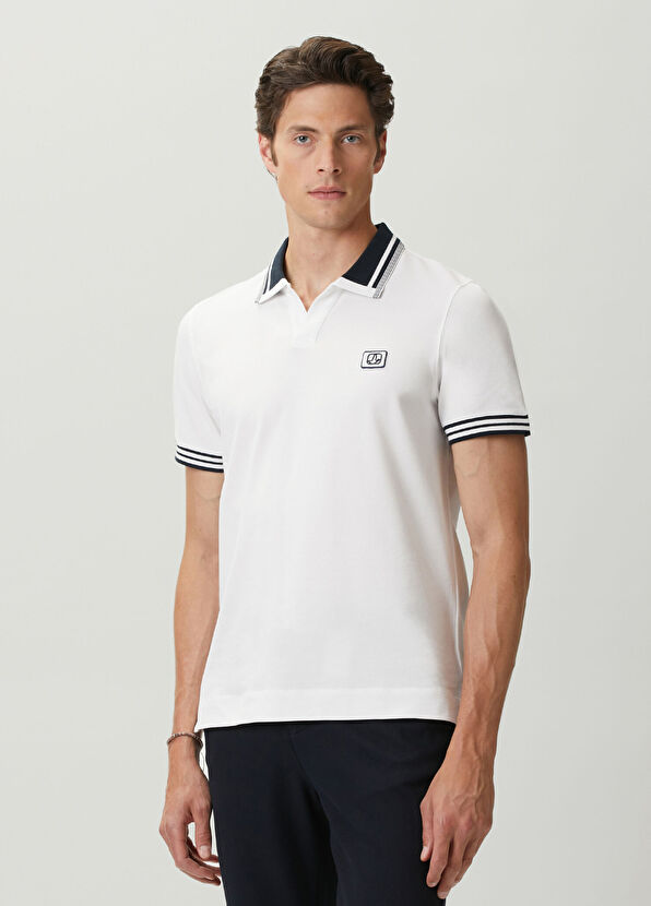 Beymen Club Beyaz Comfort Fit Pike Polo T-shirt - 4