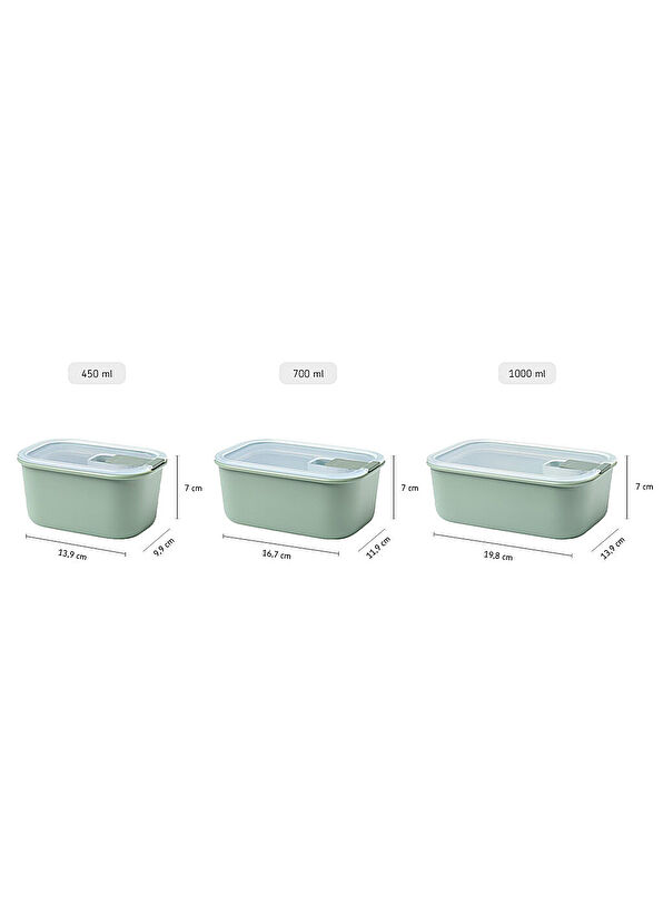 Mepal Easyclip Green Storage Container 450 ml - 3