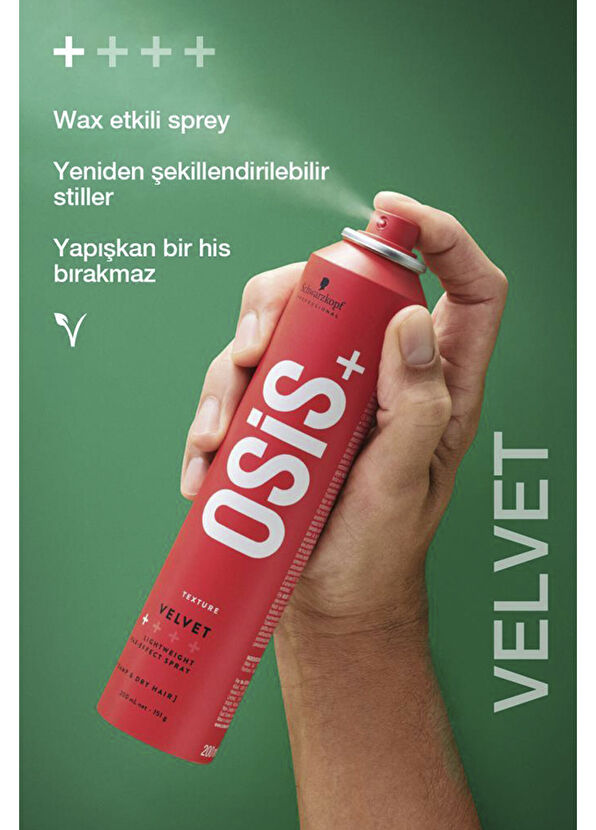 Osis Velvet Ultra Hafif Wax Kadifemsi Görünüm ve Parlaklık Veren Saç Spreyi 200 ml  - 2