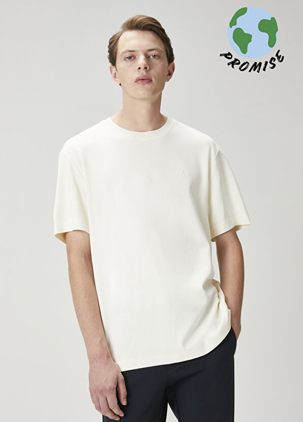 Beymen Club Relax Fit Cream T-Shirt - 1