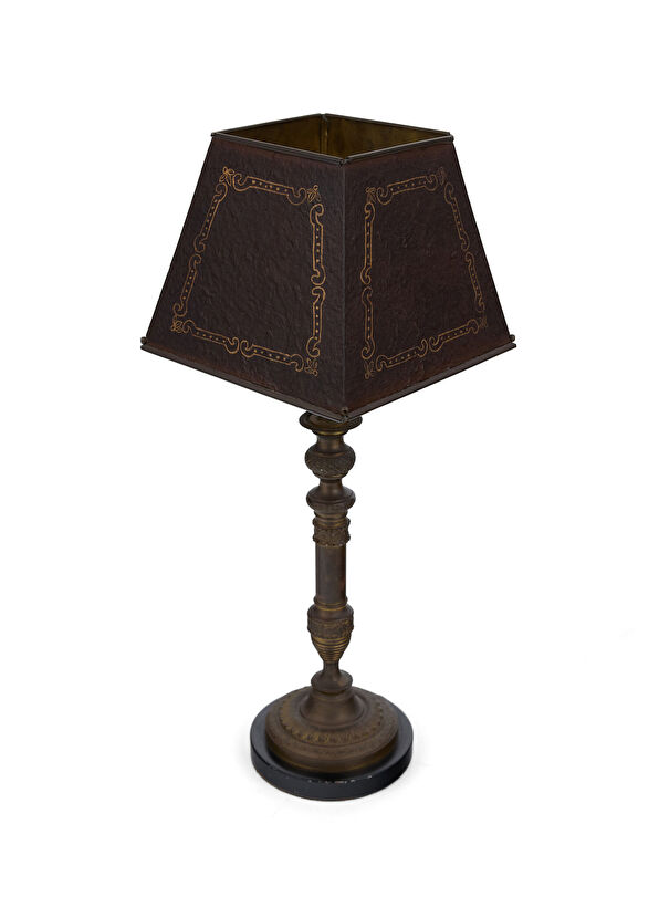 Nish Solutions Leone Aliotti Bronz Gövdeli Abajur - 4