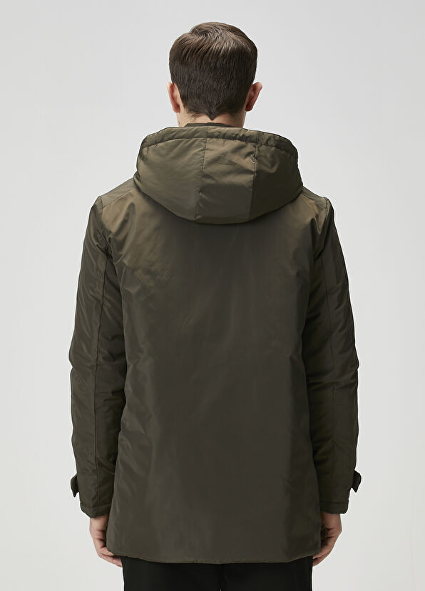 Beymen Club Haki Kapüşonlu Mont - 4