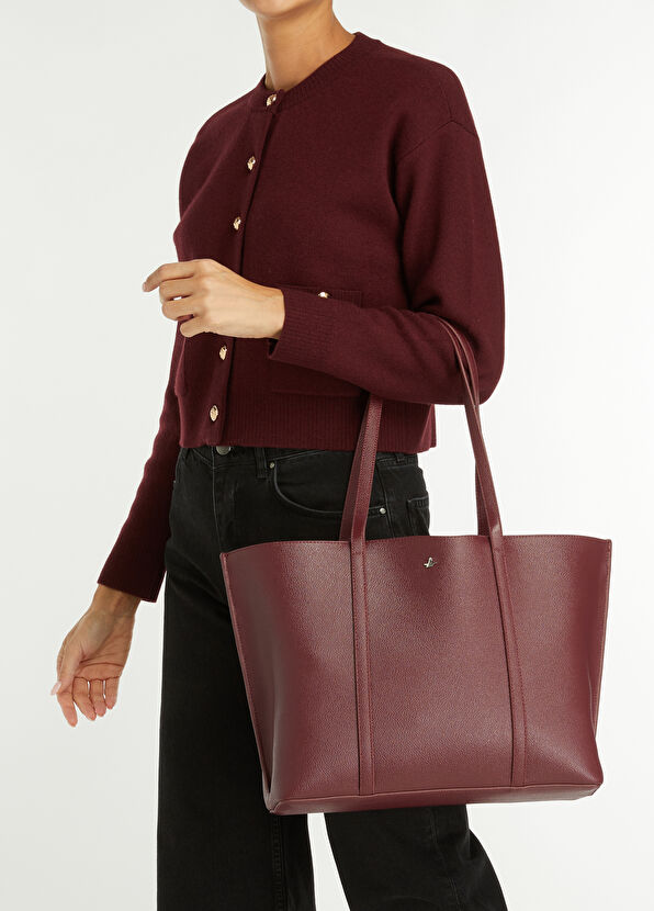 Beymen Club Picollo Burgundy Women's Shopping Bag - 2