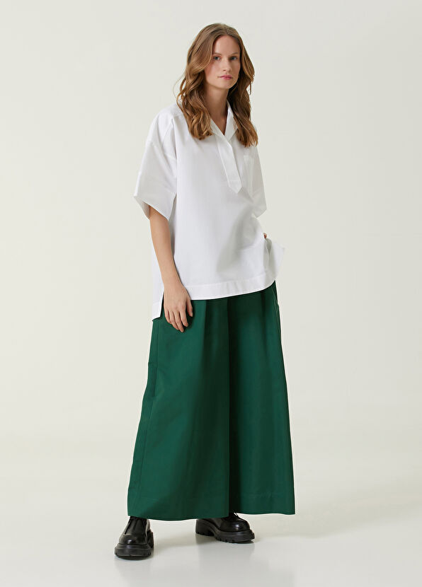 Dice Kayek Yeşil Kadın Koyu Yeşil Wide Leg Pantolon 1385321 Beymen