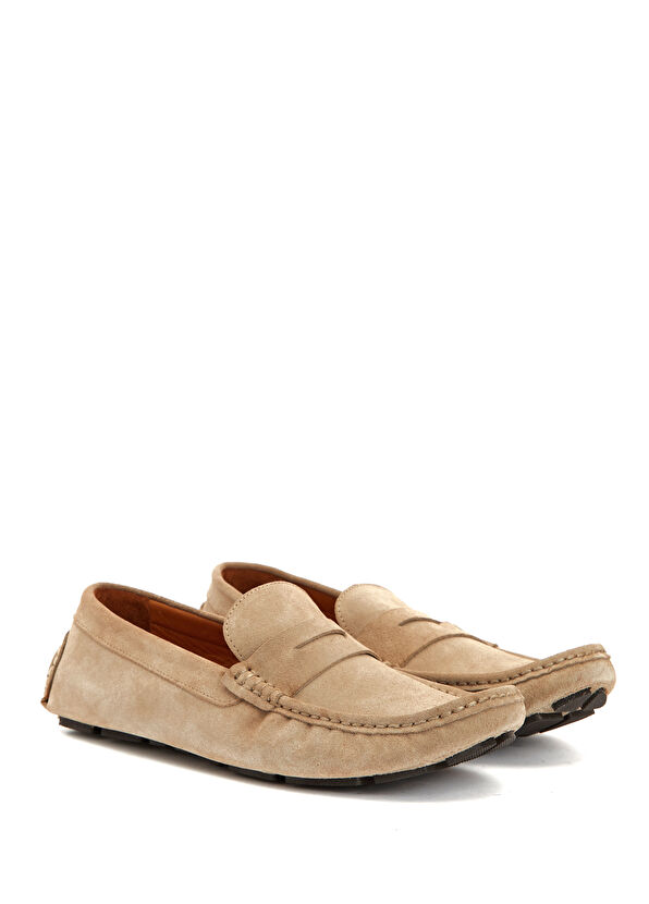 Beymen Club Bej Erkek Süet Loafer - 2