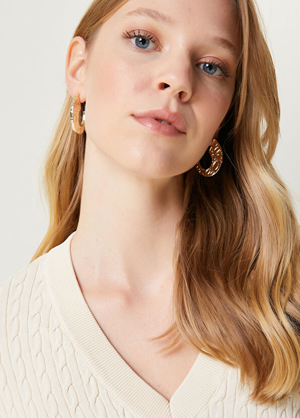 Beymen Club Gold C Formlu Kadın Küpe - 1