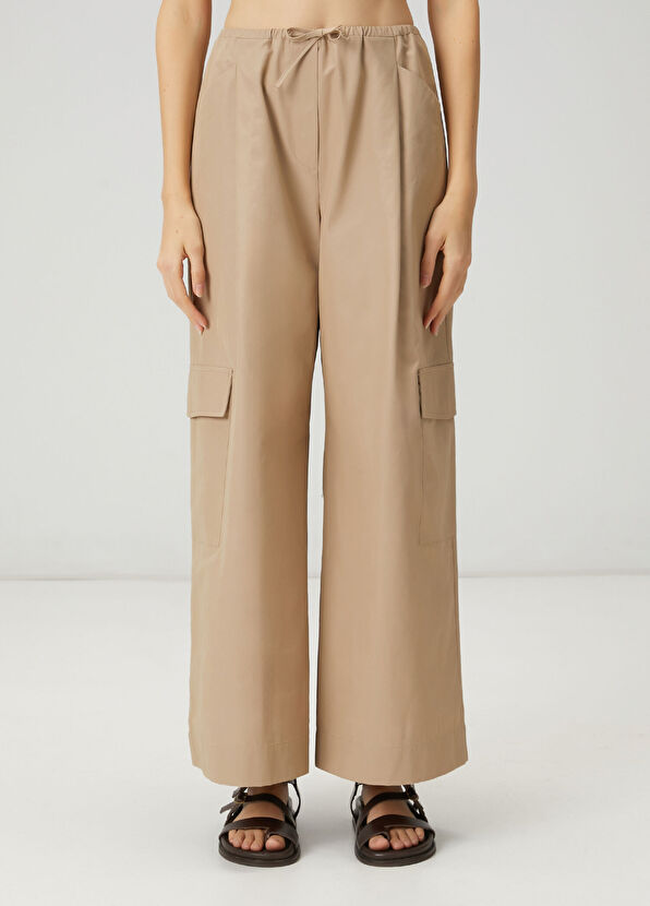 Beymen Club Bej Beli Bağcıklı Kargo Pantolon - 2