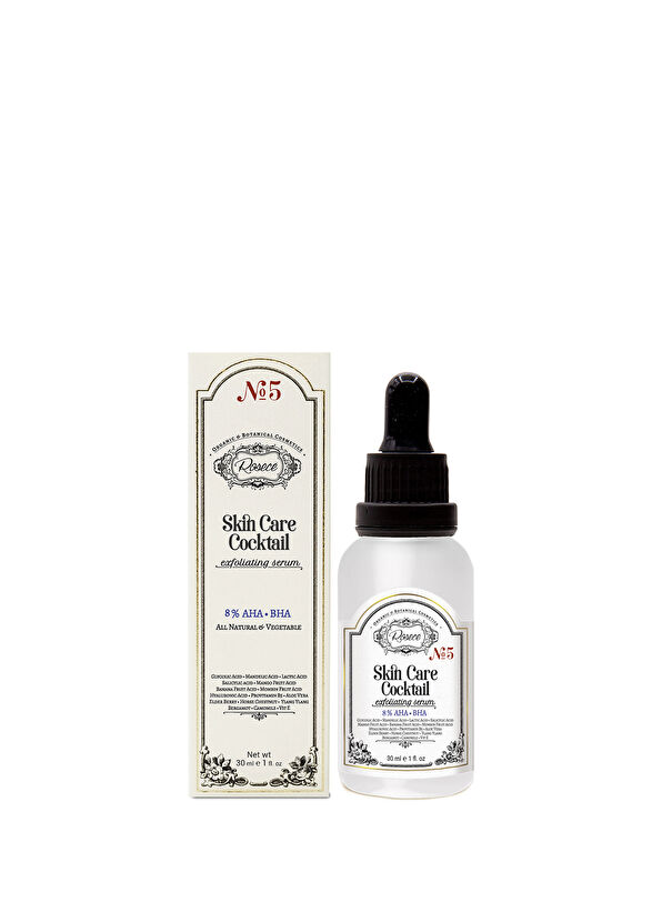 Rosece Cilt Bakım Kokteyli % 8 AHA- BHA Eksfolyan Serum 30 ml - 1