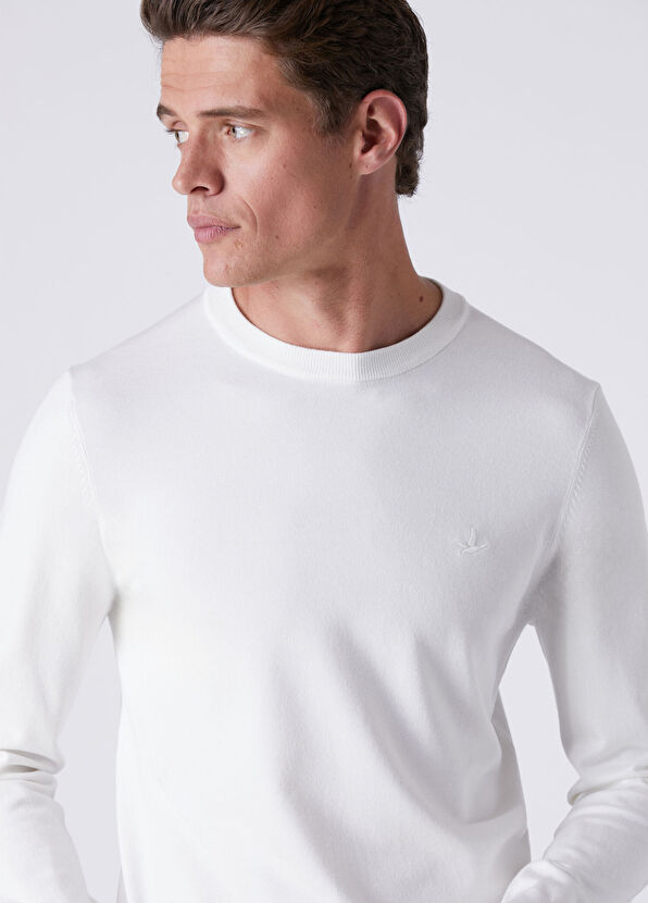 Beymen Club Off-White Basic Sweater - 4