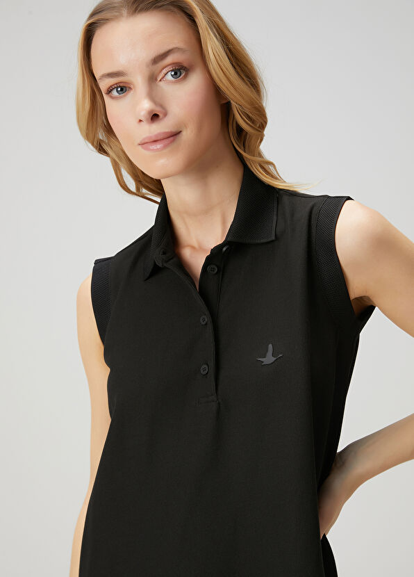 Beymen Club Black Mini Polo Dress - 4