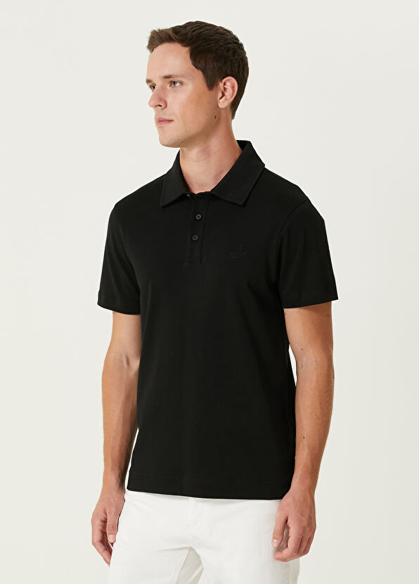 Beymen Club Slim Fit Siyah Polo Yaka Jersey T-shirt - 4